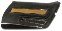 Door Panel- Black Deluxe W/Teak Insert RH For 1976 Corvette