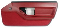 Door Panel- Red Deluxe Coupe RH For 1984-1985 Corvette