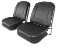 Vinyl Seat Covers- Black For 1963 Corvette