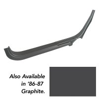 Door Sill- Graphite RH Convertible For 1986-1987 Corvette