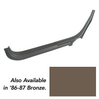 Door Sill- Bronze RH Convertible For 1986-1987 Corvette