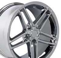 C6 Z06 Wheel - Chrome 18X10-5 For 1988-2004 Corvette