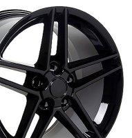 C6 Z06 Wheel - Black 18X10-5 For 1988-2004 Corvette