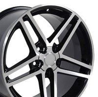 C6 Z06 Wheel Black Machined Face 18X105 For 1988-2004 Corvette