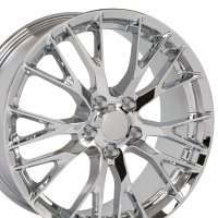 C7 Z06 Style Chrome Wheel 18x95 40mm Offset For 2006-2013 Corvette