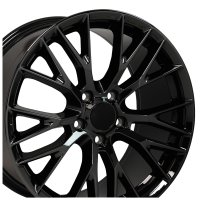 C7 Z06 Style Gloss Black Wheel 18x95 40mm Offset For 2006-2013 Corvette