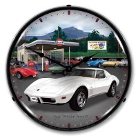 LED Clock- Gulf Gas Station For 1976 Corvette