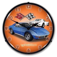 LED Clock- Stingray Blue For 1971 Corvette