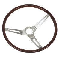 Steering Wheel In Light Simulated Walnut For 1963-1966 Corvette