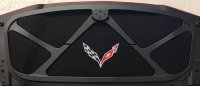 5-Piece Trunk/Deck Lid Liner C7 Crossflag Logo Only For 2014-2019 Corvette