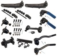 Front Suspension Rebuild Kit Deluxe Power Steering & 8 Cyl For 65-66 Mustang