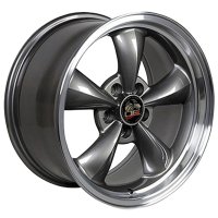 Bullitt Wheel Anthracite Machined Lip 17x9 For 1994-2004 Mustang