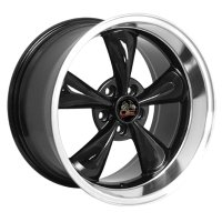 Bullitt Wheel Black Machined Lip 18x10 Rears Only For 1994-2004 Mustang