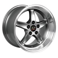 Cobra R Deep Dish Wheel Gunmetal Machined Lip 17x105 Rears Only For 1994-04 Mustang