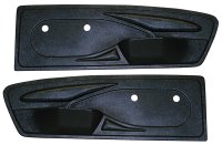 CUSTOM DOOR TRIM PANEL BLK For 1965-1966 Ford Mustang