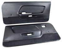 Deluxe Door Panels - Black For 1969 Ford Mustang