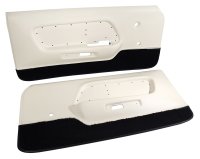 Deluxe Door Panels - White For 1970 Ford Mustang