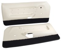 Deluxe Door Panels - White For 1971-1973 Ford Mustang