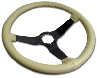 Steering Wheel Doeskin Leather Black Spokes For 1980 Corvette