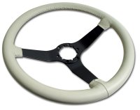 Steering Wheel Oyster Leather Black Spokes For 1980 Corvette