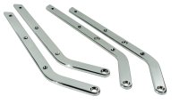 Seat Side Chrome 4 Piece Set W/O Hardware Import For 1967 Corvette