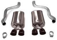 C7 Corvette Z06 Corsa Xtreme Axleback System with Quad 4.5" Black Pro-Series Tips 14766BLK