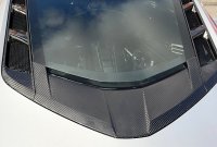 2020-2024 C8 Corvette High Gloss Carbon Fiber Rear Windshield Surround Overlay - Bottom Only