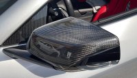 2020-2025 C8 Corvette High Gloss Carbon Fiber Side Mirror Covers - Pair