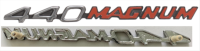 1970-1971 Dodge Challenger 440 MAGNUM Hood Emblem - For Dual Scoop Rallye Hood, Includes Mounting...