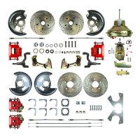 1967-1971 Oldsmobile 442 Front and Rear Brake Conversion Kit The Right Stuff AFXDC46CZ