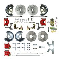 1968-1968 Chevrolet Chevy II Front and Rear Brake Conversion Kit The Right Stuff AFXSD45CZ