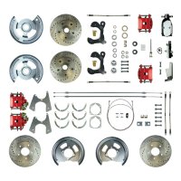 1955-1957 Chevrolet One-Fifty Series Front and Rear Brake Conversion Kit The Right Stuff FSC554SD...