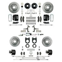 1968-1968 Chevrolet Chevy II Front and Rear Brake Conversion Kit The Right Stuff AFXSD55DSX