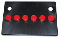 Group 24 Battery Cover with Red Caps - Fits 1966-1974 Chrysler Models