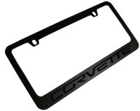 C6 2005-2013 Corvette Black Stealth License Plate Frame