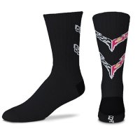 2020-2022 C8 Corvette Ralph White Black Crew Socks