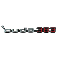 1970-1971 Plymouth Cuda Rallye Dual Scoop or Shaker Hood 'Cuda 440 Emblem - 2-Pin Mount (3462272)...