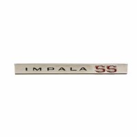 1965 Impala SS Rear Lower Molding Emblem, â€œImpala SSâ€, Sold as Each