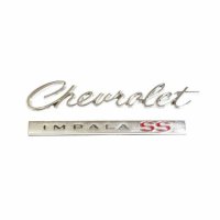 1966 Impala SS Trunk Emblem, â€œChevrolet Impala SSâ€, 2 pieces, Sold as Each