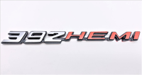 2008-Present Dodge Challenger & Charger Retro 392 HEMI Metal Emblem - Brushed Finish with HEMI Or...