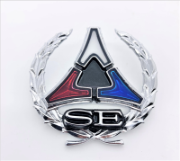 1971-1972 Dodge Charger & 1970-1971 Challenger SE Epoxy-Filled Sail Panel Clip-On Emblem - Sold I...