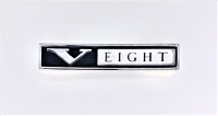 1967 Plymouth Barracuda "V Eight" Fender Emblem - OEM-Style Restoration Badge