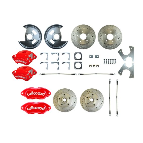 1969-1969 Chevrolet Camaro Rear Brake Conversion Kit The Right Stuff F69RDM25Z