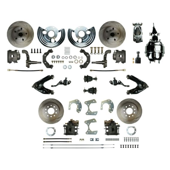 1971-1976 Plymouth Scamp Front and Rear Brake Conversion Kit The Right Stuff MDC46DCX