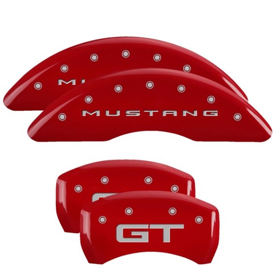 2015-2019 Ford Mustang GT MGP Caliper Covers Red