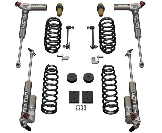 Fits Jeep JK 2 Door 1.5 " Sport ST1 Suspension System w/ Falcon 3.3 Shocks 07-18 Wrangler JK Tera...