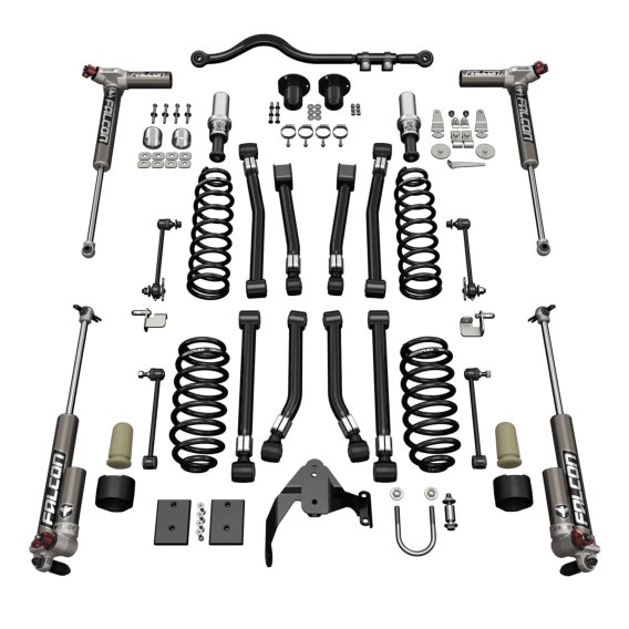 Fits Jeep JK 2 Door Alpine CT3 Suspension System 3 " Lift w/ Falcon 3.3 Shocks 07-18 Wrangler JK ...