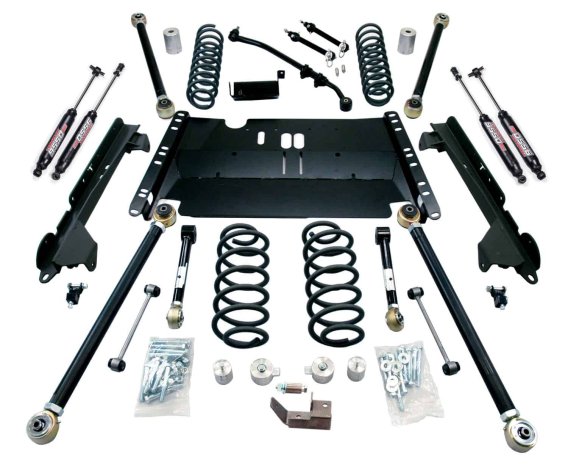 Fits Jeep TJ 3 " Enduro LCG Long Flexarm Suspension System w/ 9550 Shocks 97-06 Wrangler TJ TeraF...