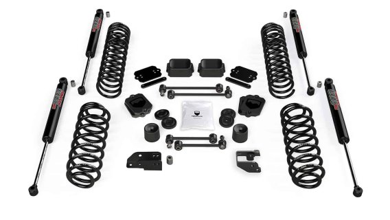 Fits Jeep JL Coil Spring Base 3.5 " Lift Kit and 9550 VSS Twin Tube Shocks For 10+ Wrangler JL 4d...