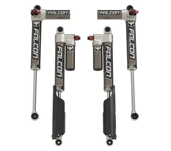 Fits Jeep Gladiator Piggyback Shocks Falcon SP2 3.3 Fast Adjust 2-3 " Lift All 4 For 20+ Gladiato...